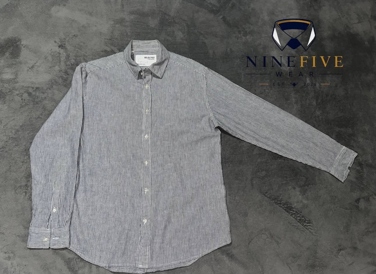 Fine stripe long sleeve