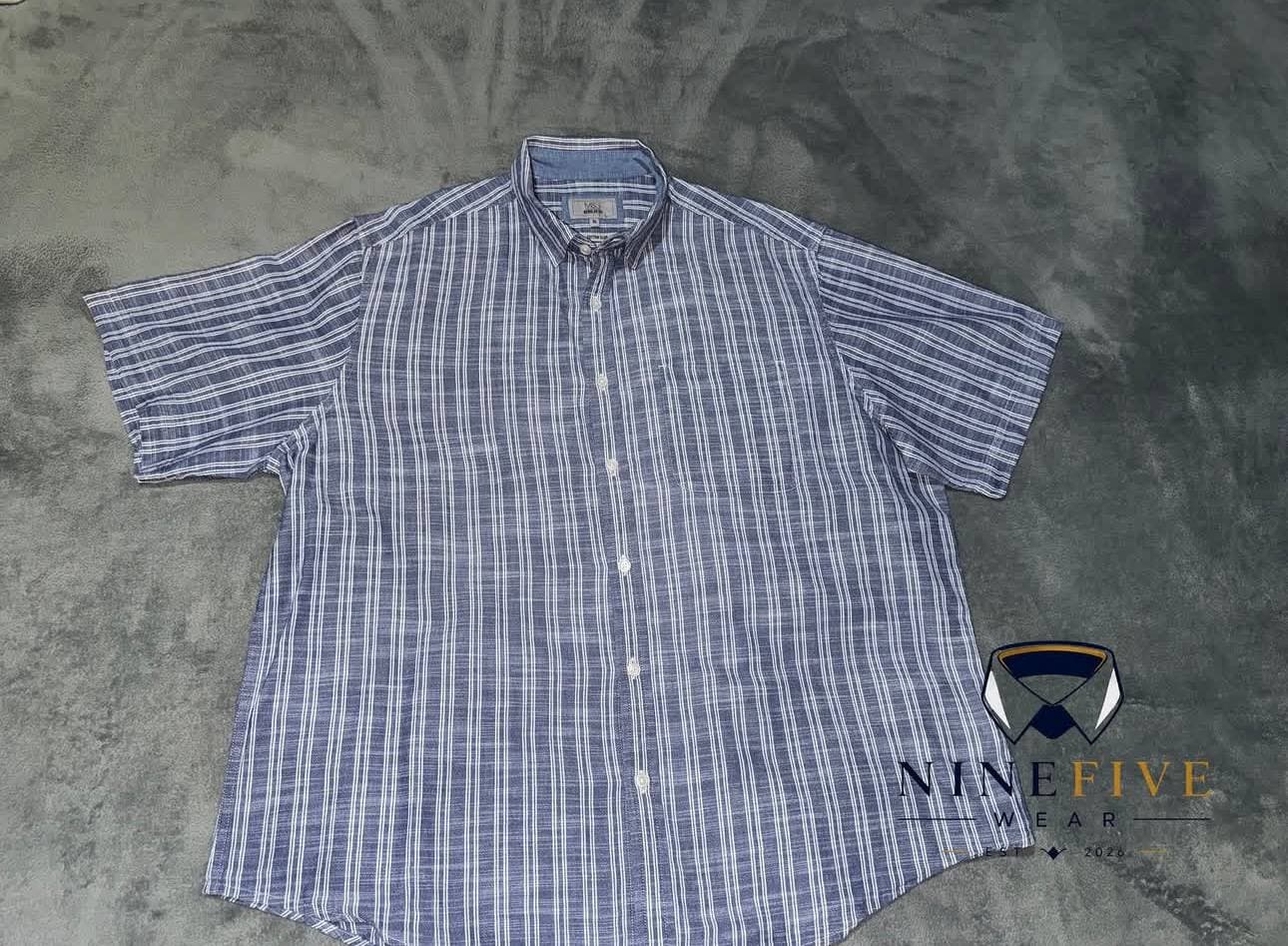 Blue check short sleeve