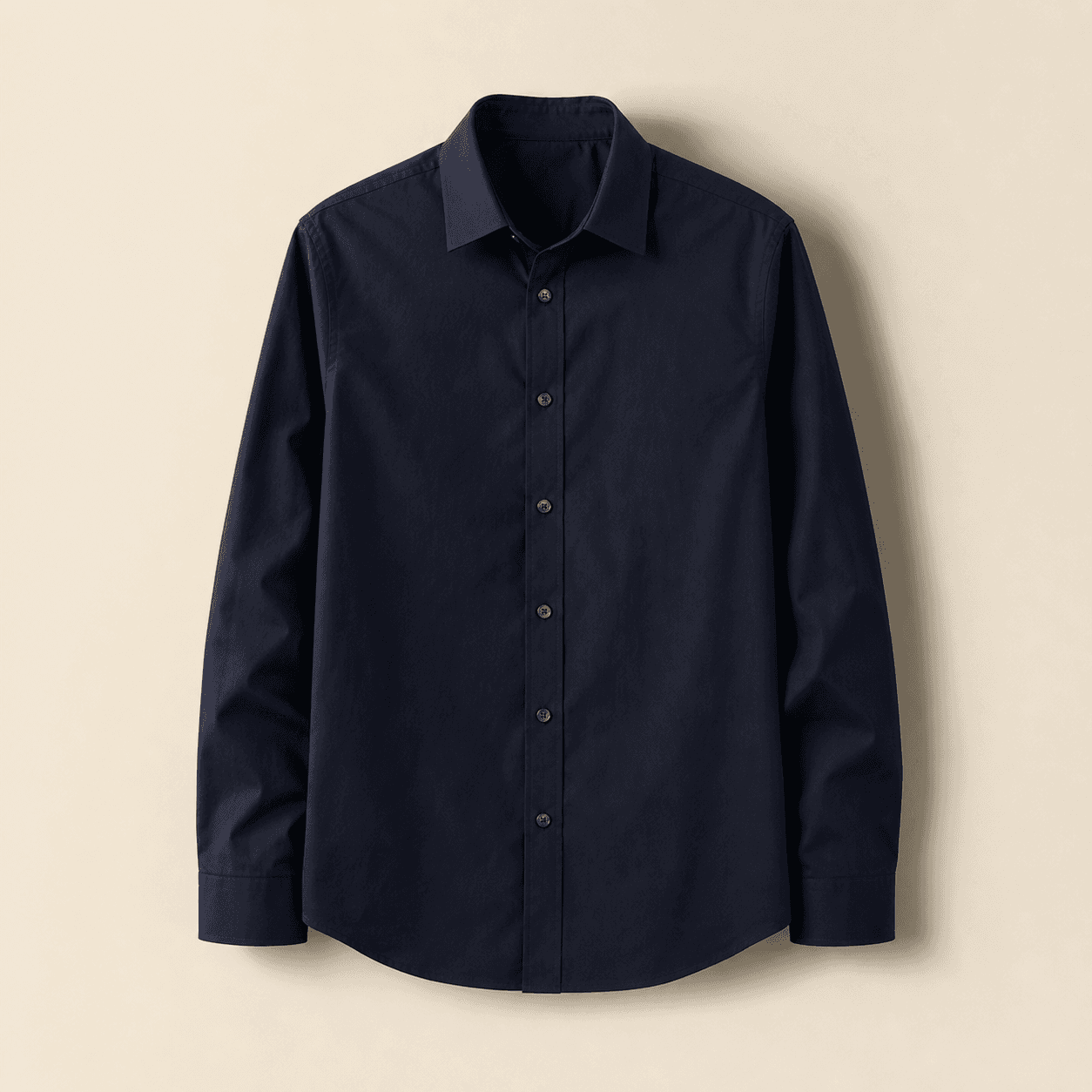 Navy Poplin Shirt